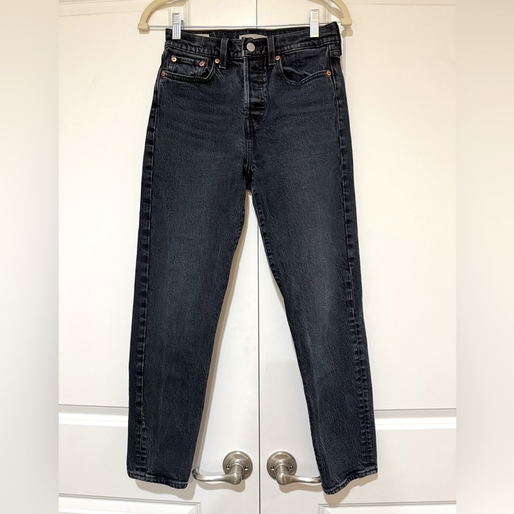 Levi's wedge button fly jeans blue denim womens size 26 premium